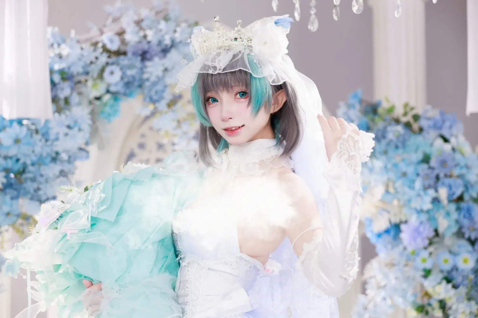 【柴郡cos】碧蓝航线的花嫁，蓝白童话里的那份心意 - 第 1 张