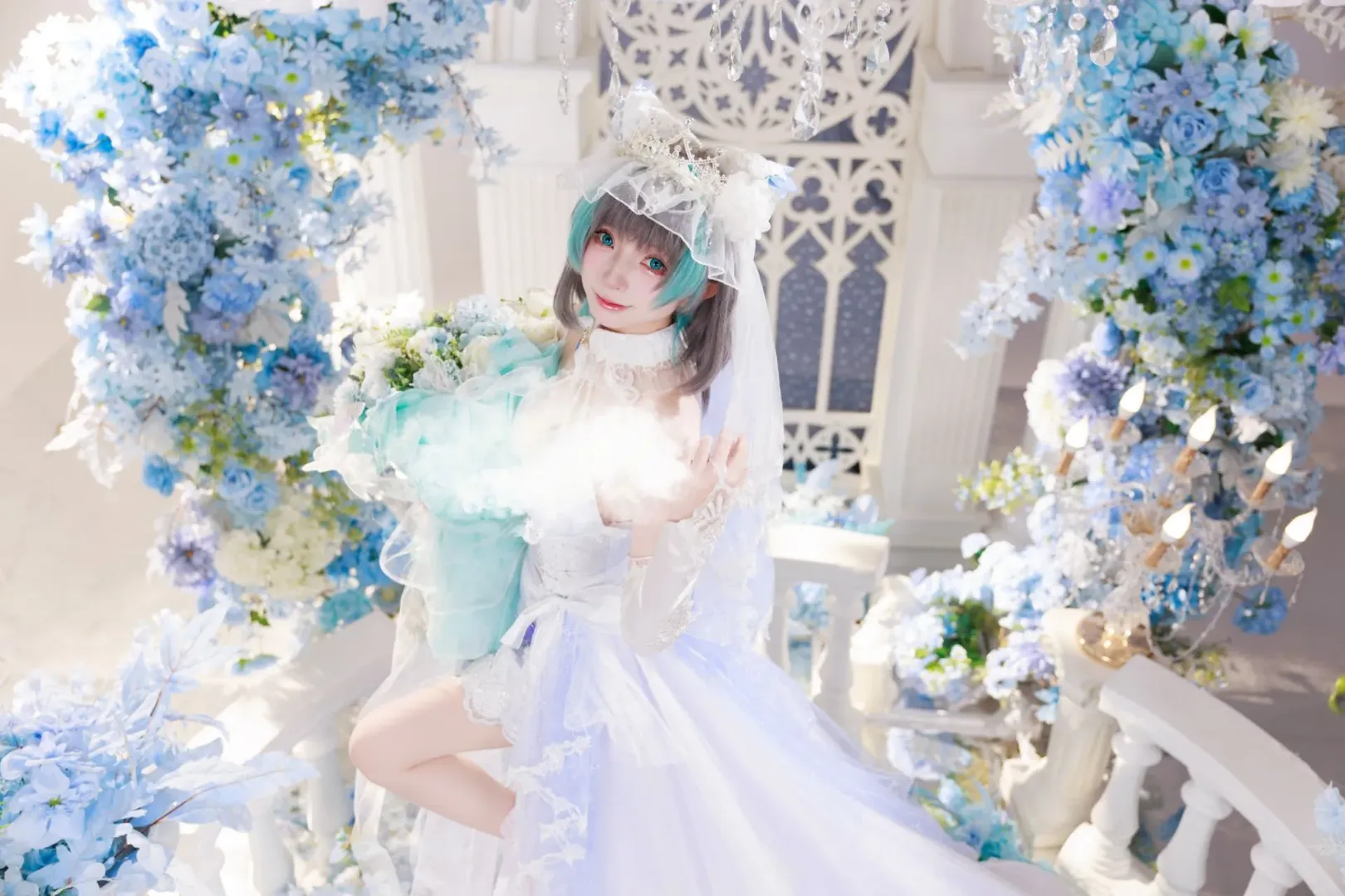 【柴郡cos】碧蓝航线的花嫁，蓝白童话里的那份心意 - 第 3 张