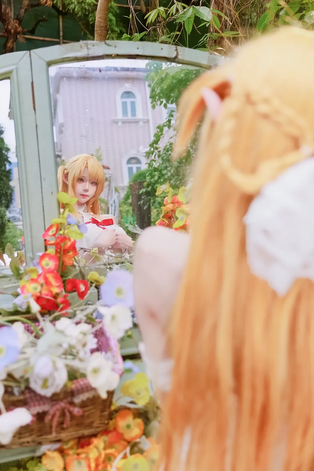 【亚丝娜cos】电影感对镜拍，分享精灵装的拍摄构想