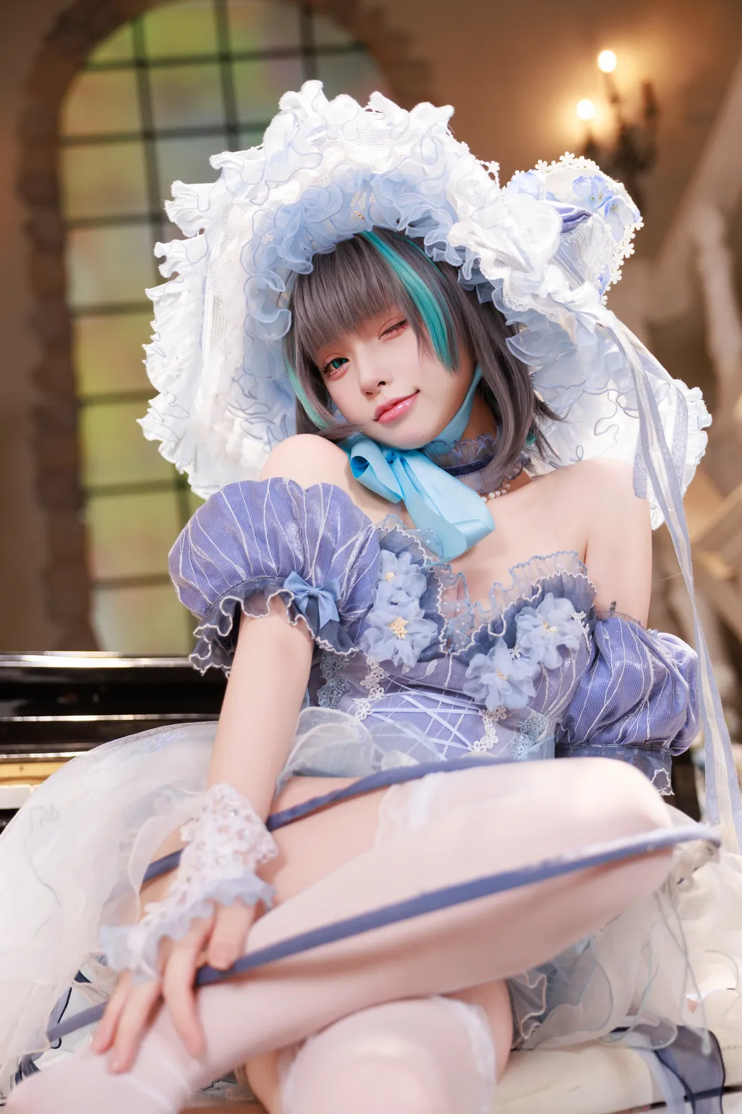 【柴郡cos】碧蓝航线，礼服废稿的柔和幻想 - 第 2 张