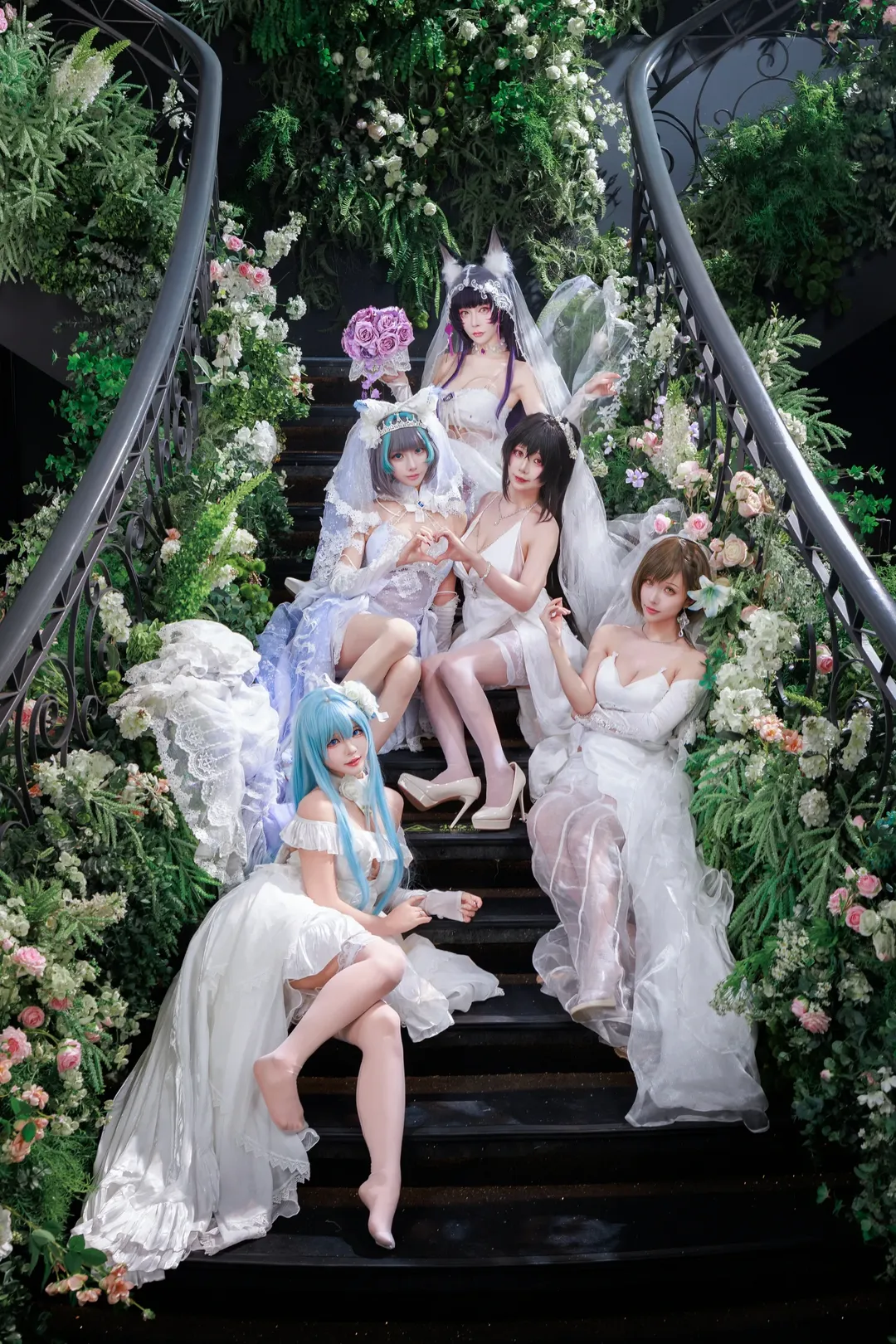 【碧蓝航线花嫁cos】阶梯上的白色浪漫，五等分婚礼主题