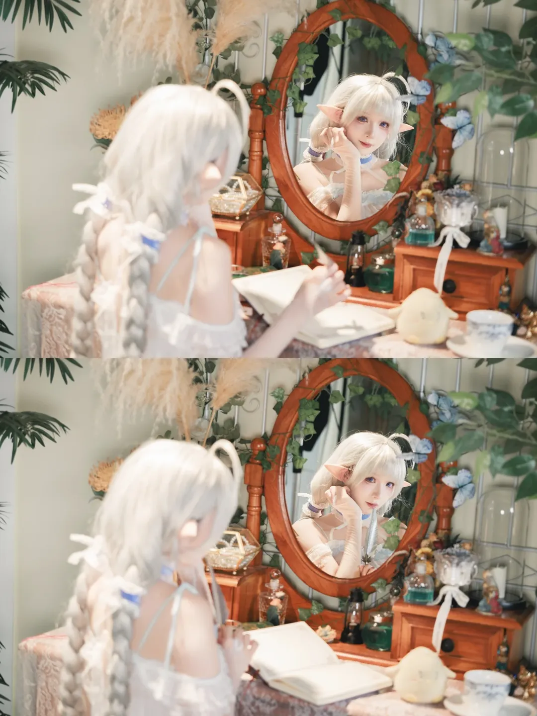 【エファセンコスプレ】アズールレーンの午後、コスプレパジャマに着替えて籐椅子に身をゆだねて - 1 枚目