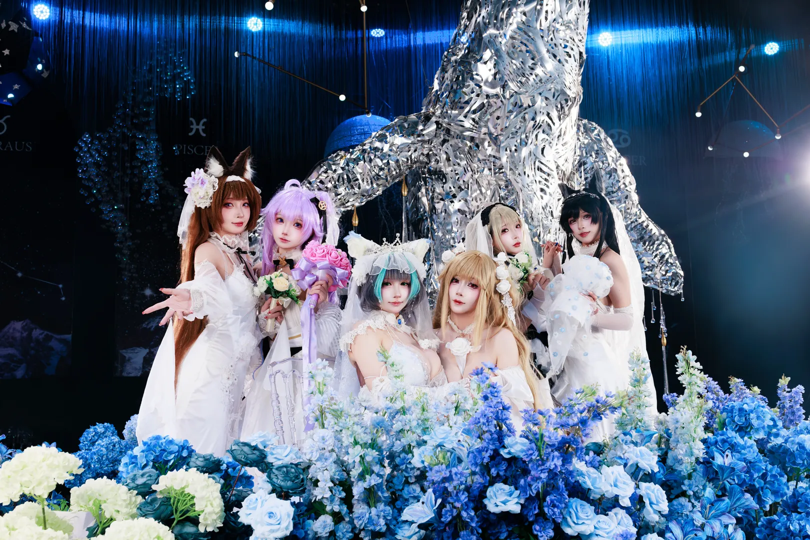 【碧蓝航线花嫁cos】世纪婚礼主题，六位新娘同框亮相 - 第 2 张