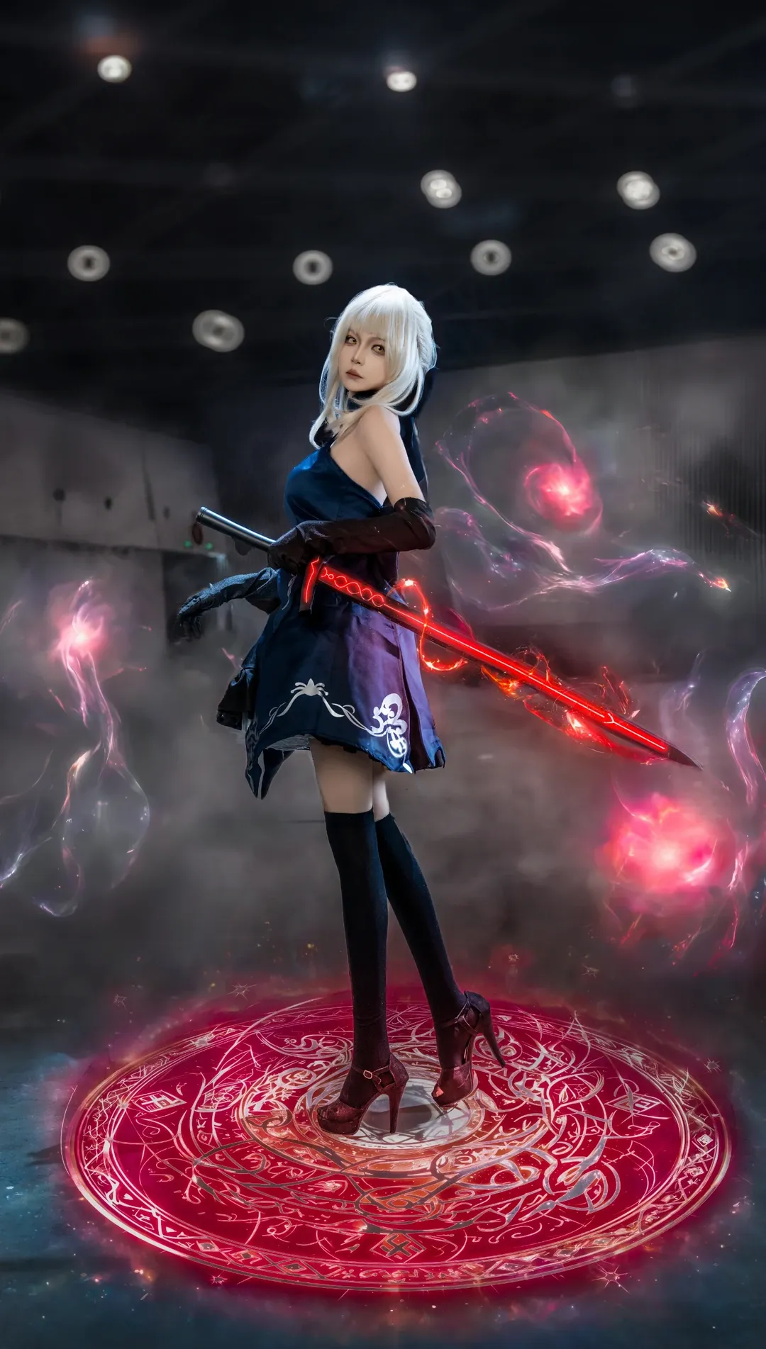 【阿尔托莉雅Altercos】暗红魔法阵中的王，黑呆的冷酷压迫感