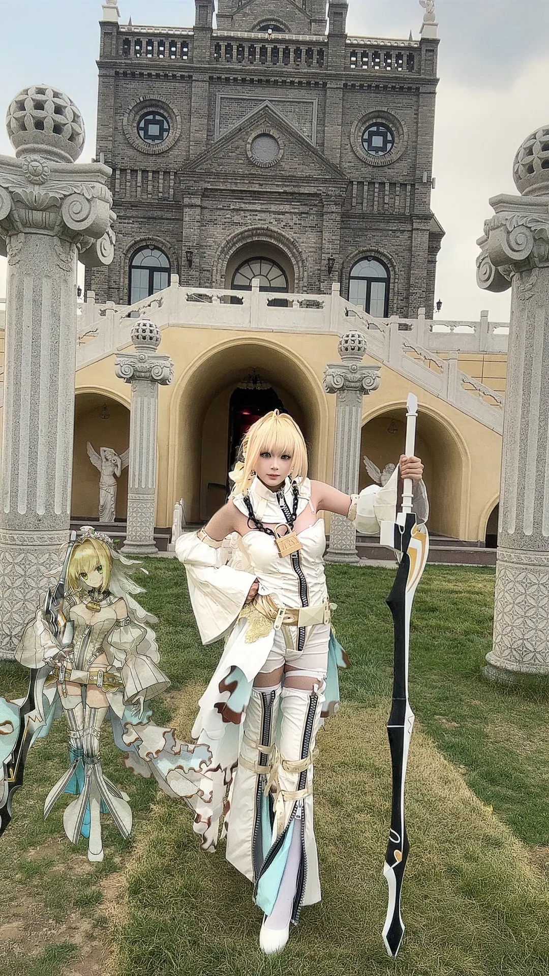 【尼禄克劳迪乌斯cos】在欧式建筑前演绎Fate/Grand Order的战斗新娘 - 第 1 张