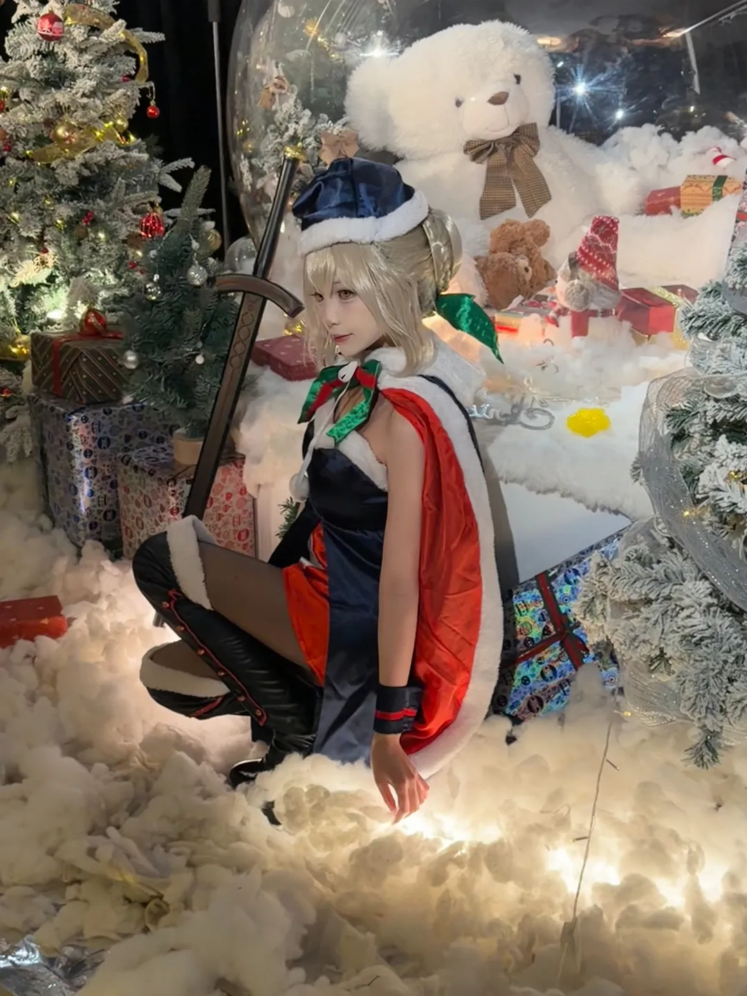 【阿尔托莉雅cos】冰雪球里的圣诞王 - 第 2 张