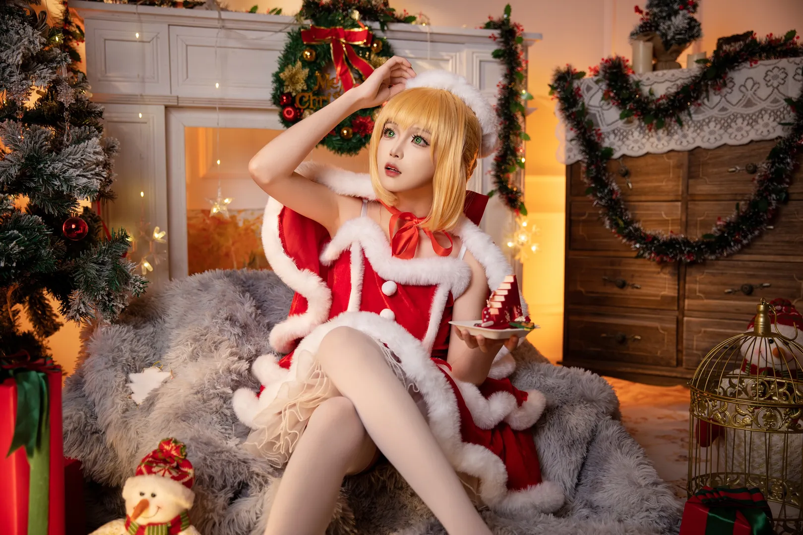 【saber 尼禄cos】在FGO fate的圣诞幻想中定格冬日瞬间 - 第 4 张