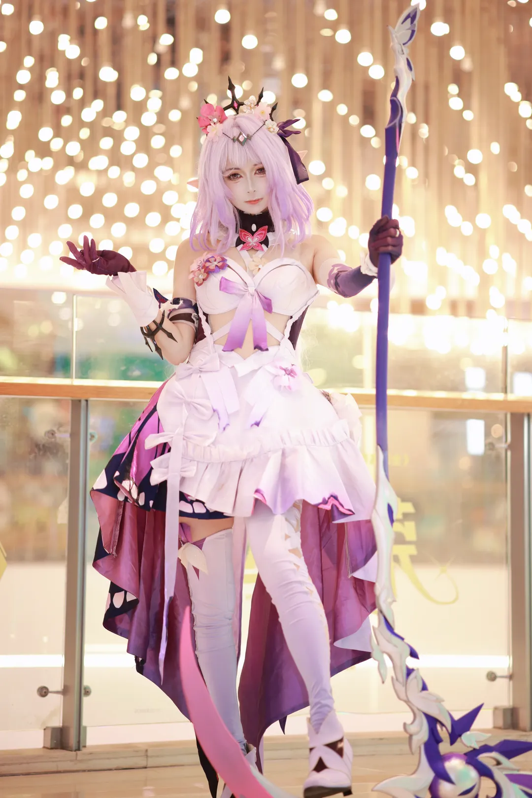 【キャストリス コスプレ】幻想的な蝶の羽のようなエルフ少女『崩壊：スターレイル』 - 2 枚目