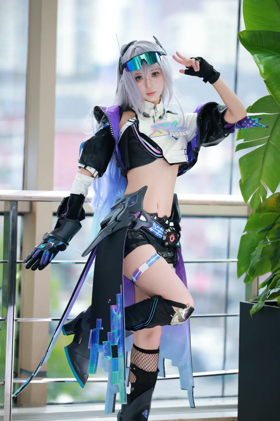 【银狼cos】崩坏星穹铁道里的赛博黑客，这套装备真的拼到冒烟