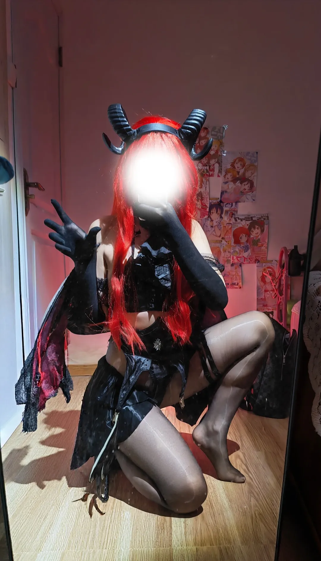 【希尔德加德·兴登堡cos】碧蓝航线魅魔造型深夜试衣 - 第 3 张