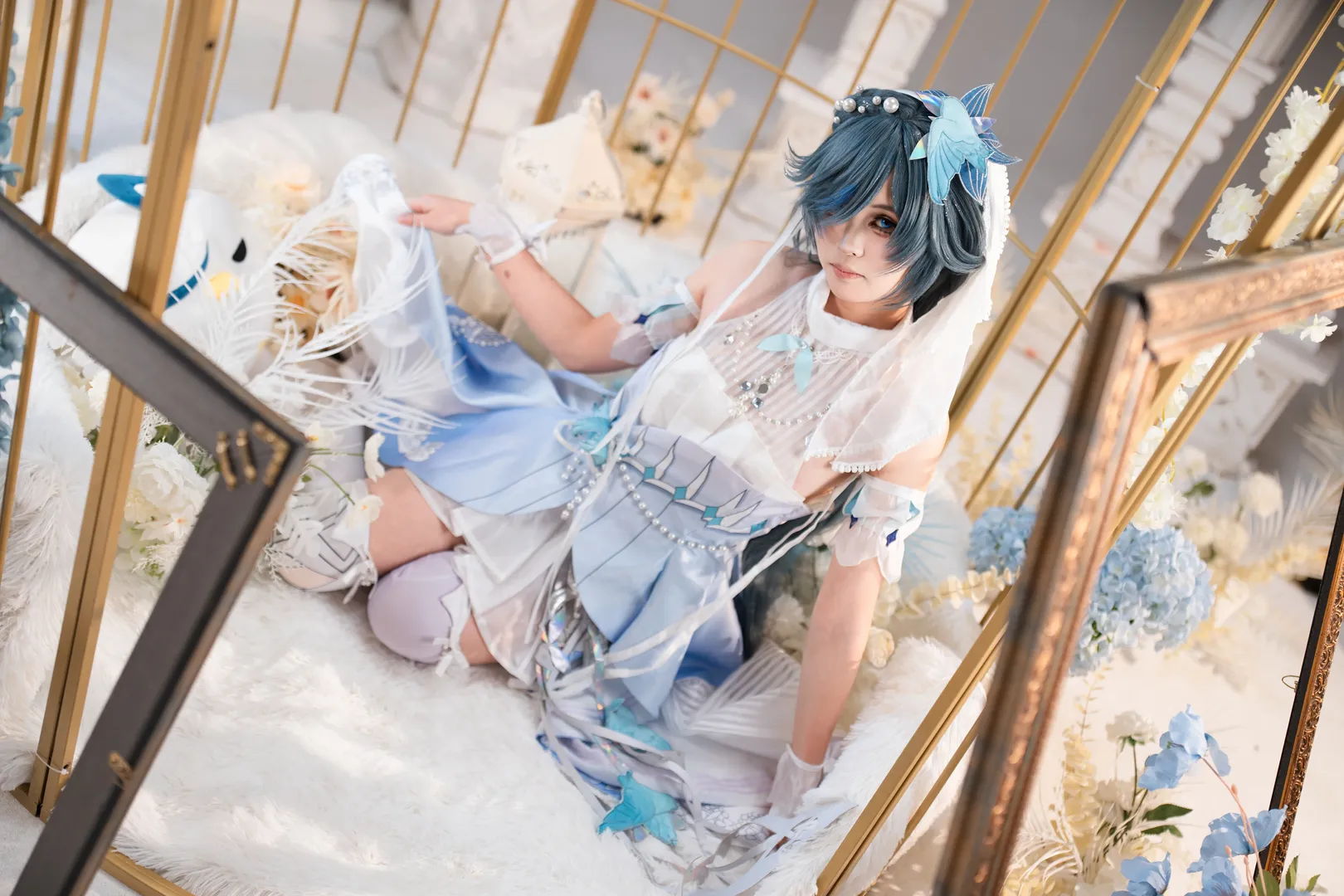 【符华cos】崩坏3 青鸟之庭花嫁与识律的互动瞬间 - 第 4 张