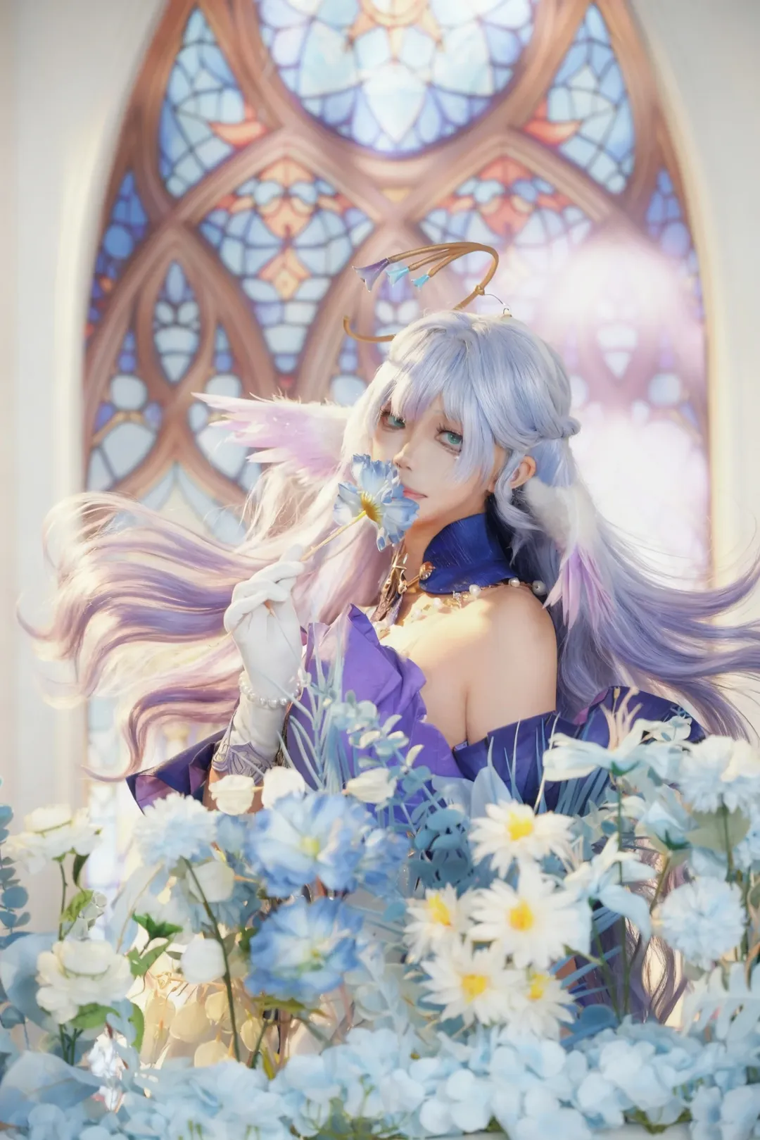 【知更鸟cos】崩坏星穹铁道里的教堂花窗与轻盈羽翼
