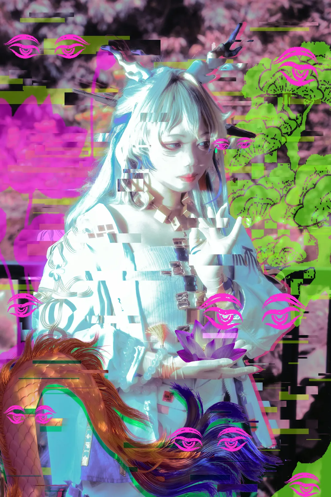 【黍cos】明日方舟 界园风后期拼贴特效分享 - 第 1 张