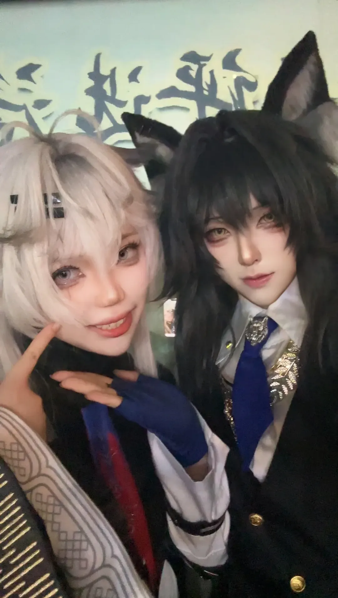 【明日方舟双狼cos】制服双狼日常默契瞬间