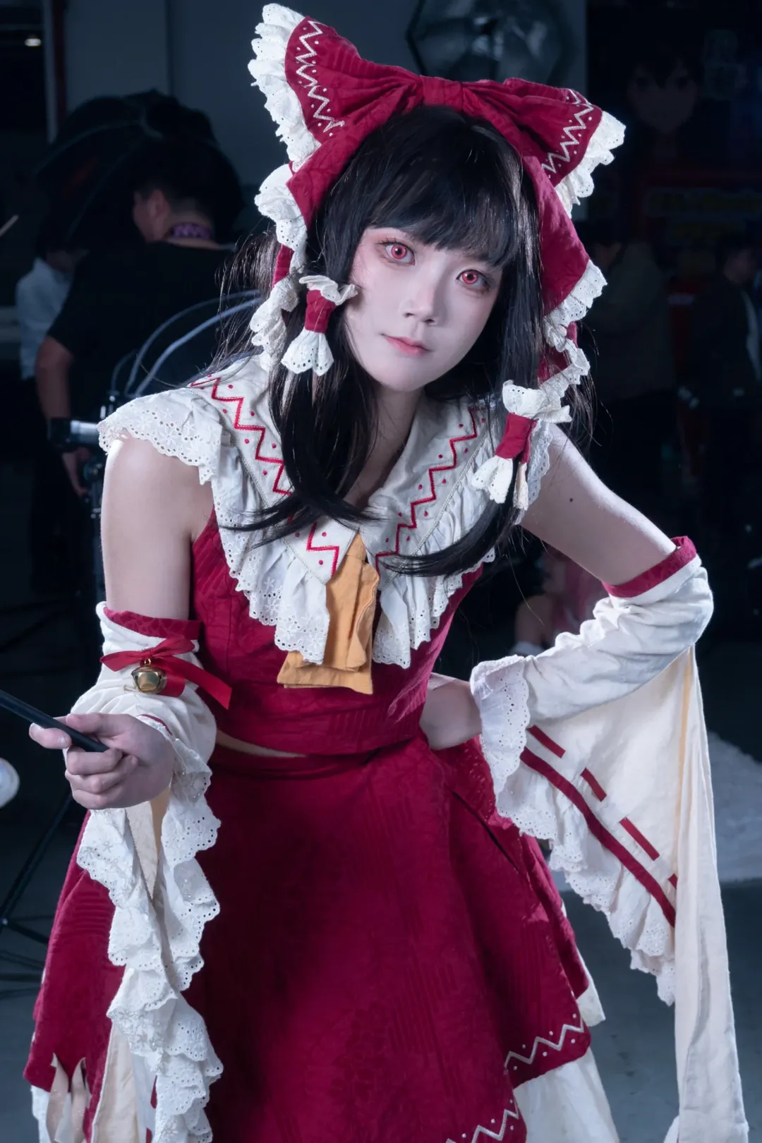 【博丽灵梦cos】漫展现场的贫穷巫女，记录真实东方project