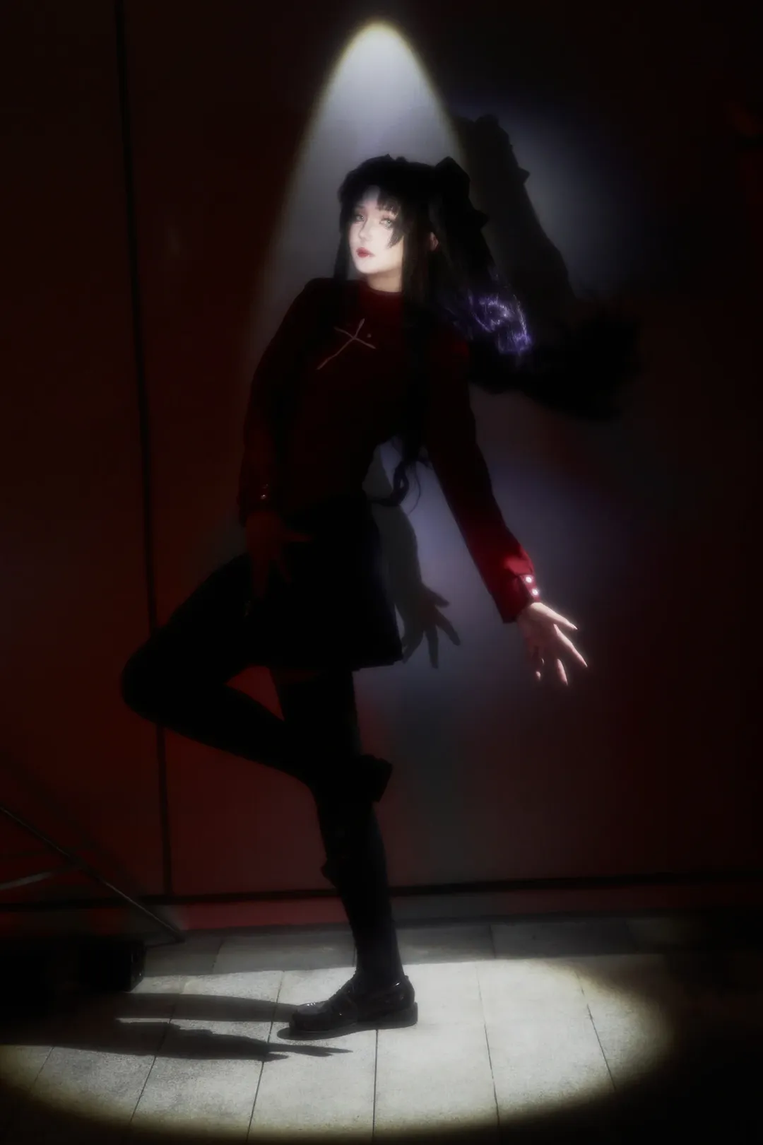 【远坂凛cos】fate世界的红与黑，弓凛场照分享