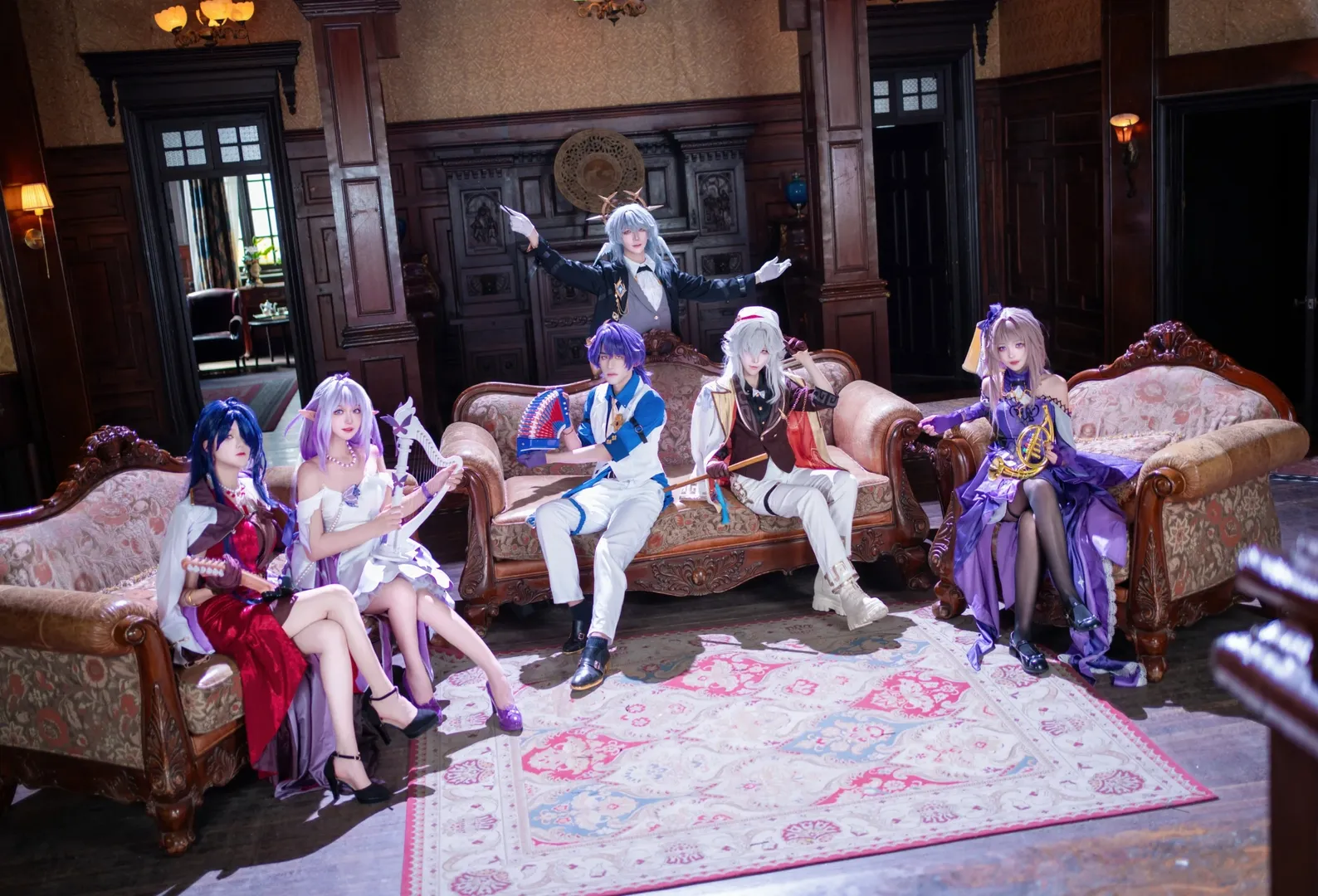 [Herta cosplay] Honkai: Star Rail: Orchestra Conductor Shoot in a Vintage Manor - Image 8