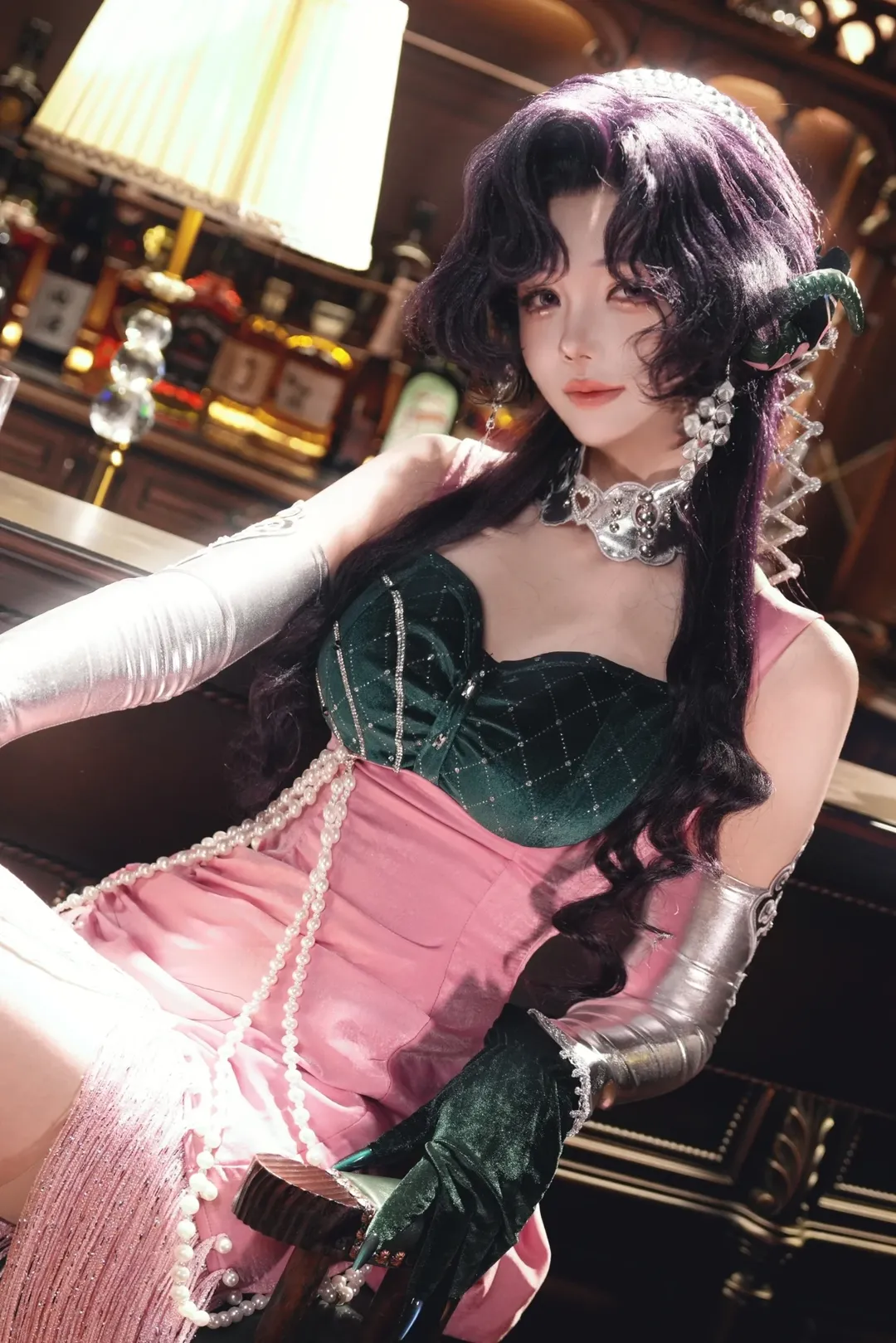 【天使娜娜cos】重返未来1999慵懒危险的蛇尾造型 - 第 8 张