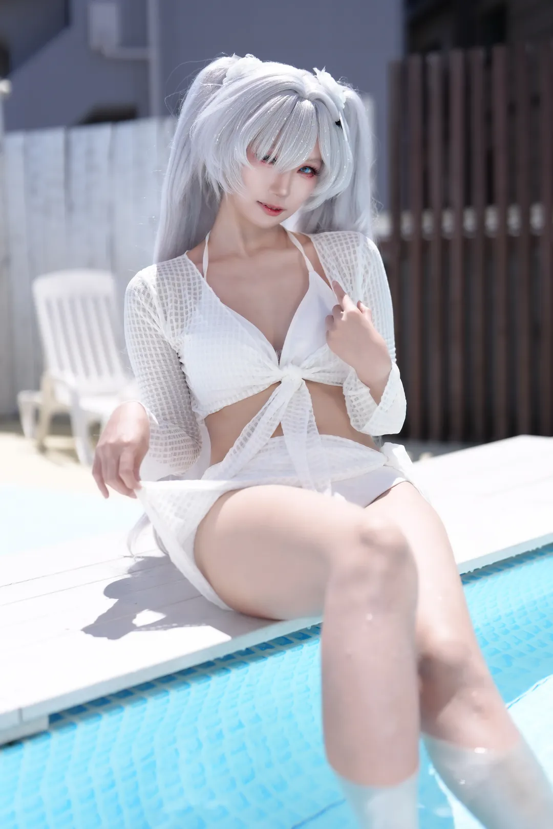 【灰姑娘cos】NIKKE泳装造型，阳光下尽情享受清凉夏日