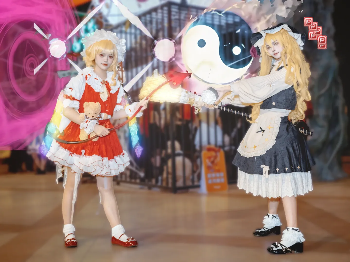 【雾雨魔理沙cos】东方project红魔馆的震撼瞬间