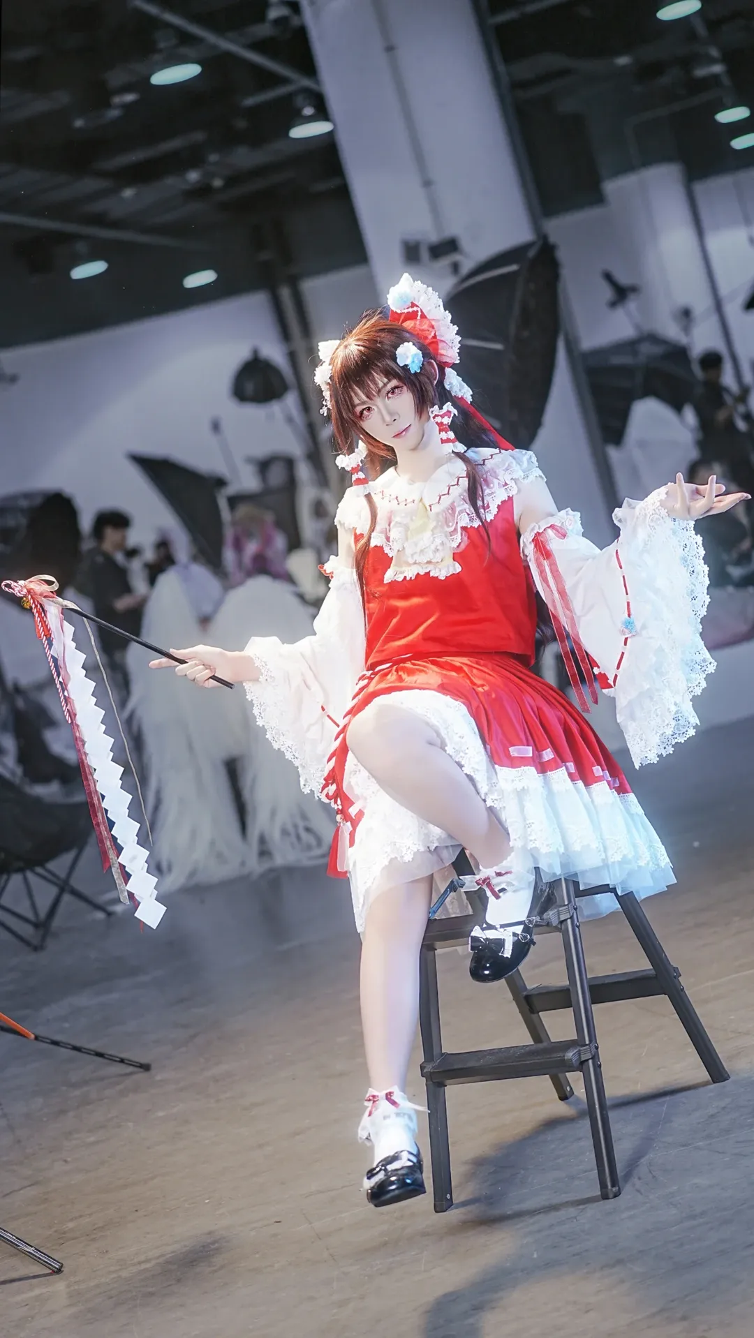 【博丽灵梦cos】东方Project 红白巫女的棚拍定格 - 第 2 张