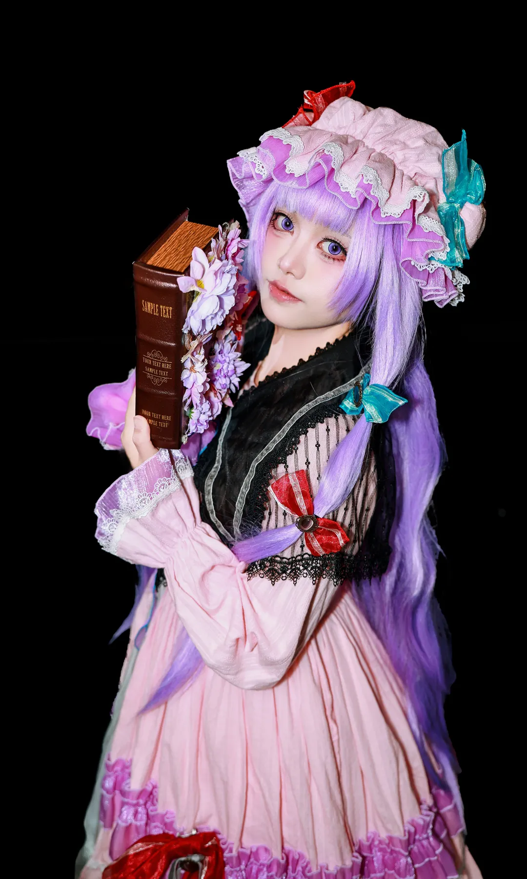 【帕秋莉cos】《东方project》里的紫发魔法使，细节分享 - 第 1 张