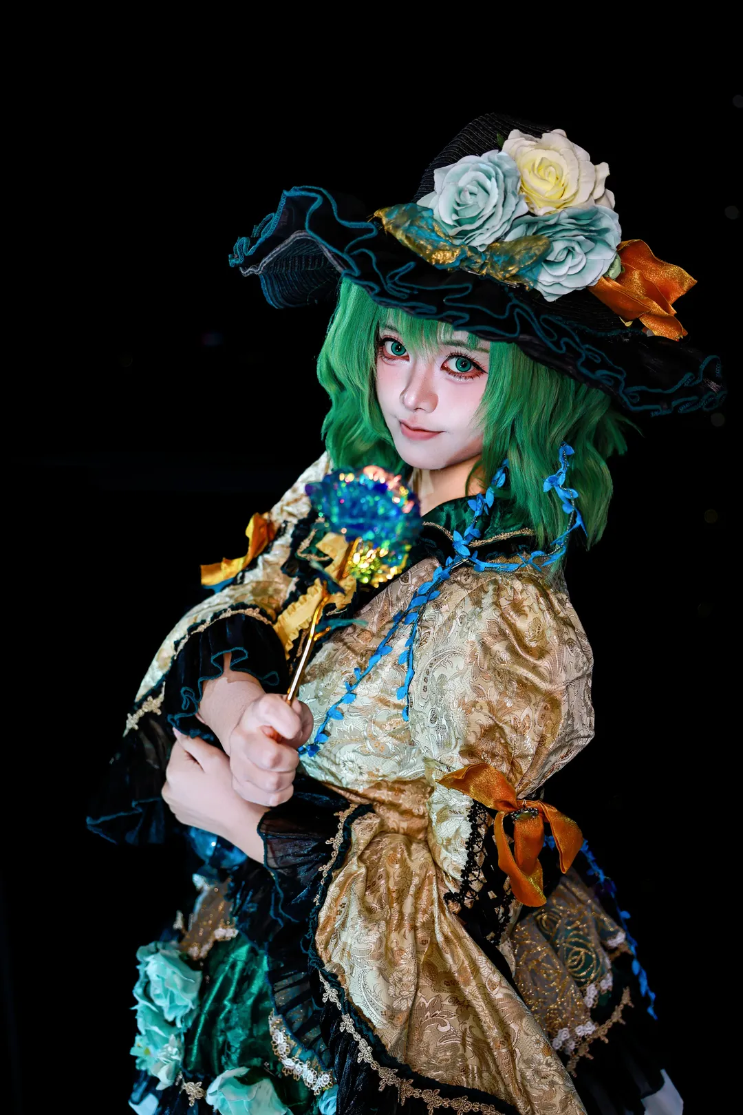 【古明地戀cos】東方project的妖怪少女，綠髮與織錦的復古魅力 - 第 2 張