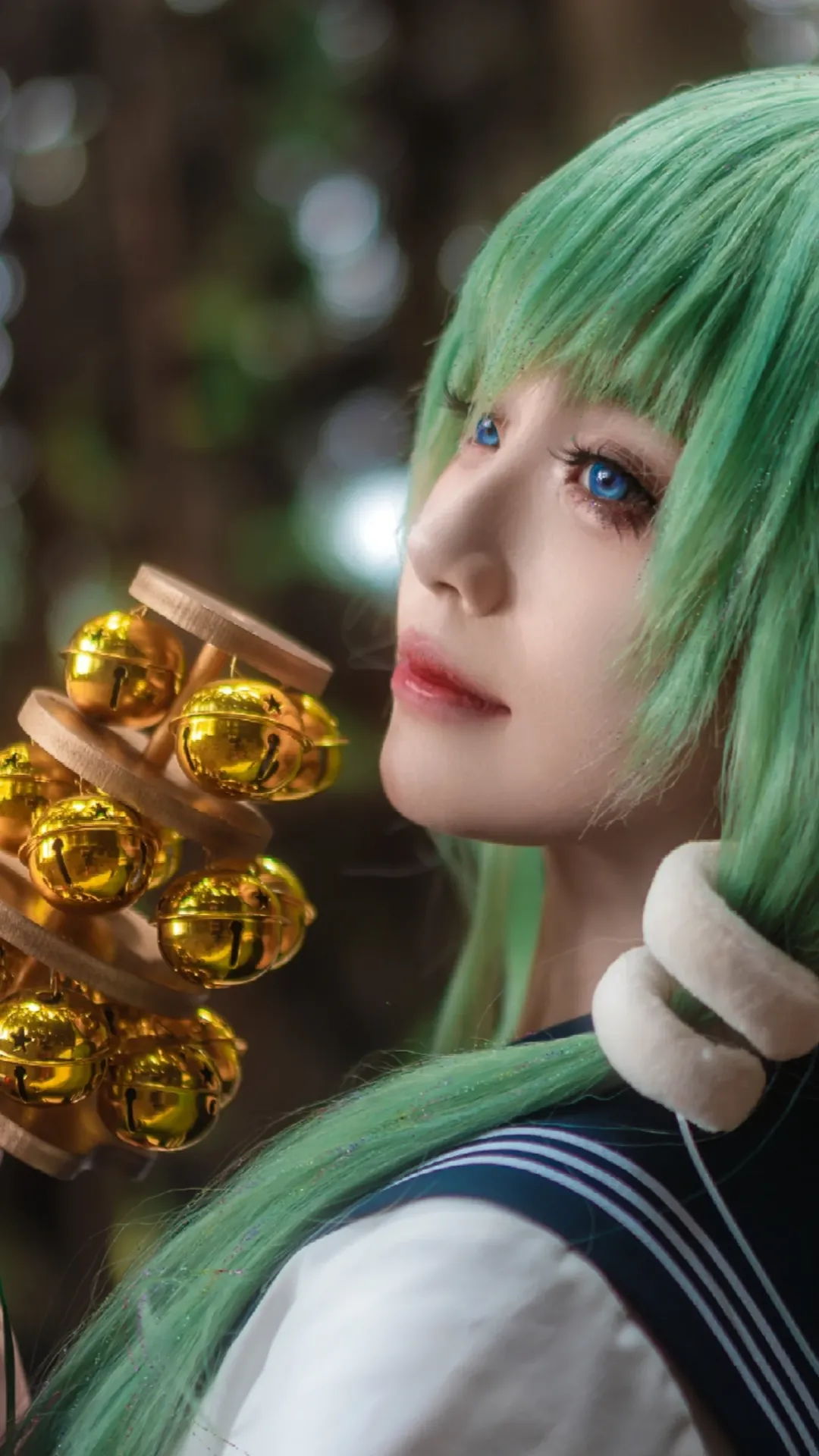 【东风谷早苗cos】林间摇铃，风的祝福 - 第 2 张