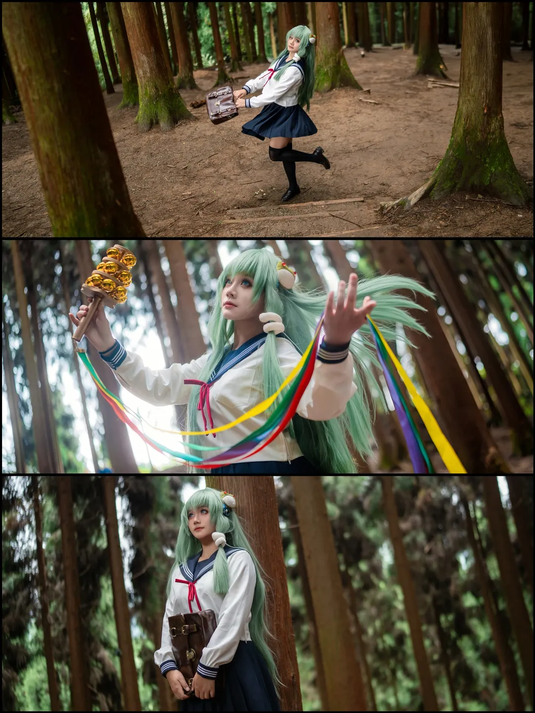 【东风谷早苗cos】林间摇铃，风的祝福 - 第 5 张