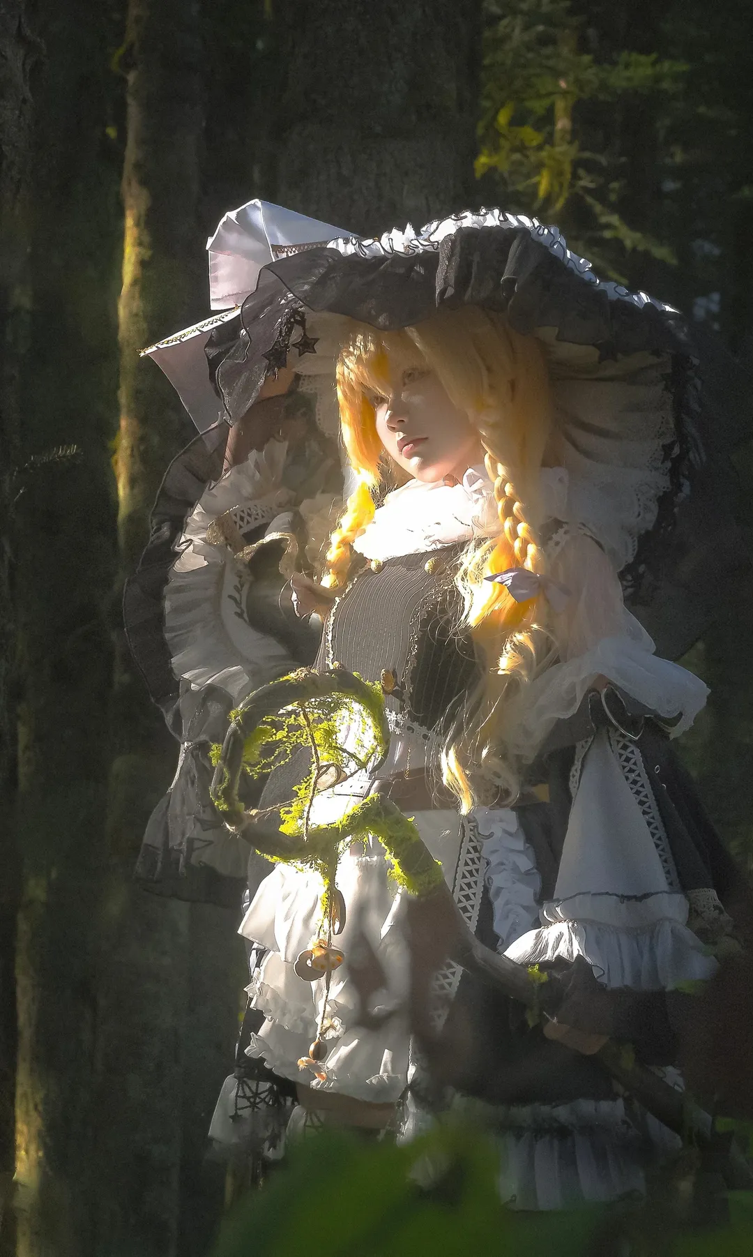 【雾雨魔理沙cos】东方Project森林旅拍，定格光影瞬间