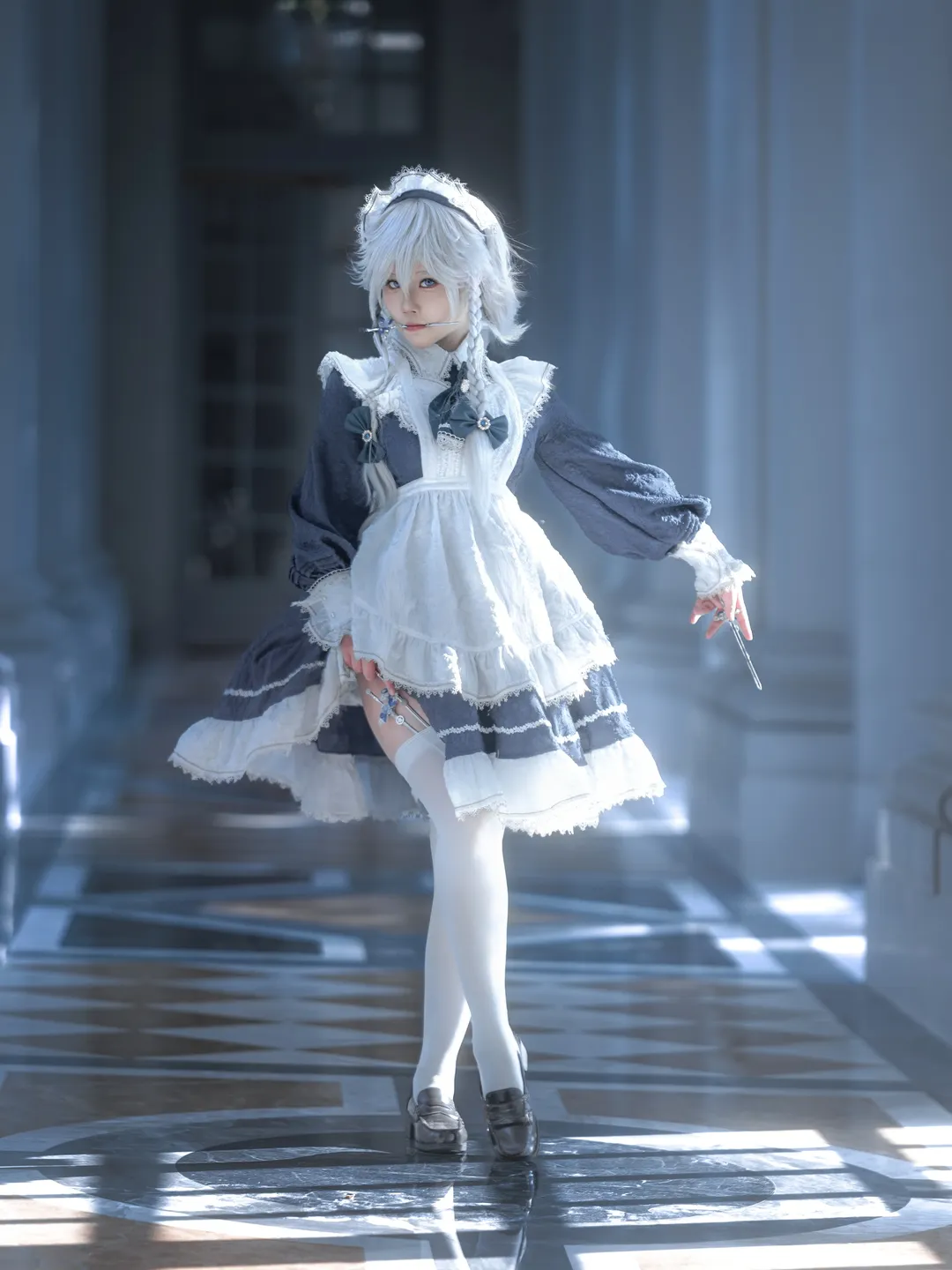 【十六夜咲夜cos】东方Project女仆长的优雅与锋利 - 第 1 张