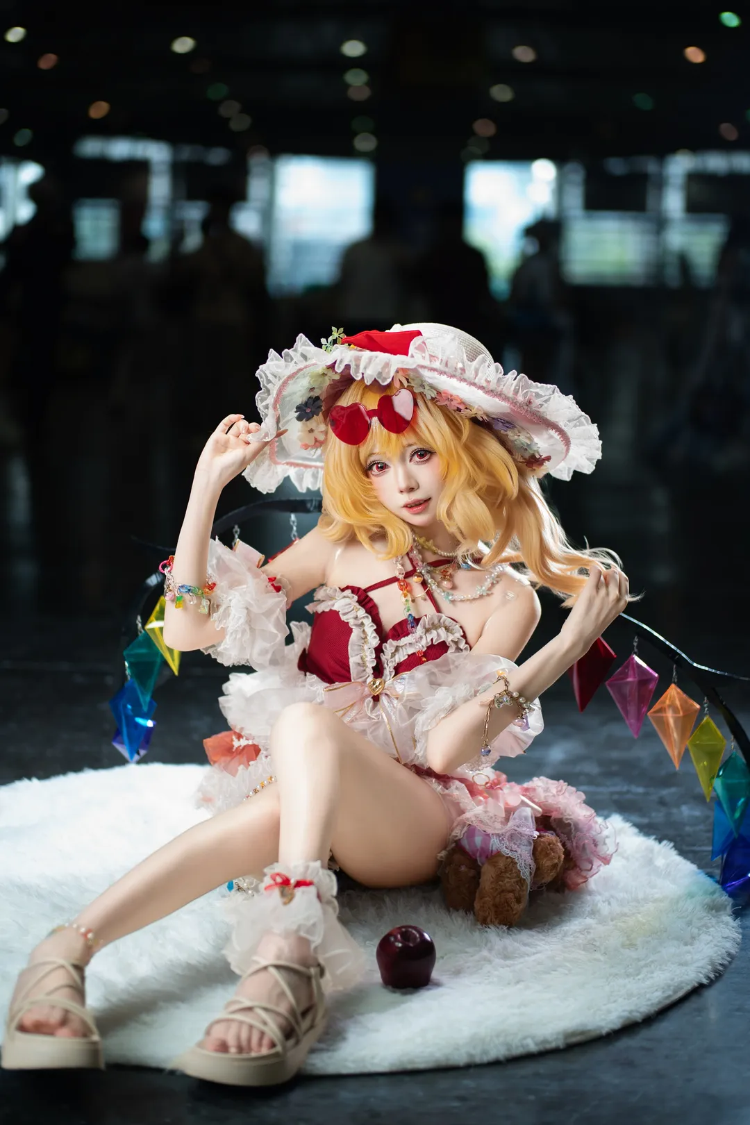 【芙兰朵露cos】东方Project二设下的红白蕾丝午后