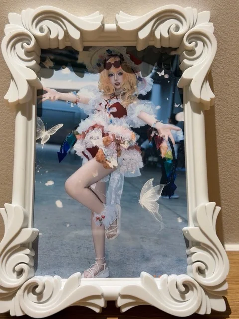 【Flandre Scarlet Cosplay】A Red-and-White Lace Afternoon in Touhou Project Fan-Design - Image 4
