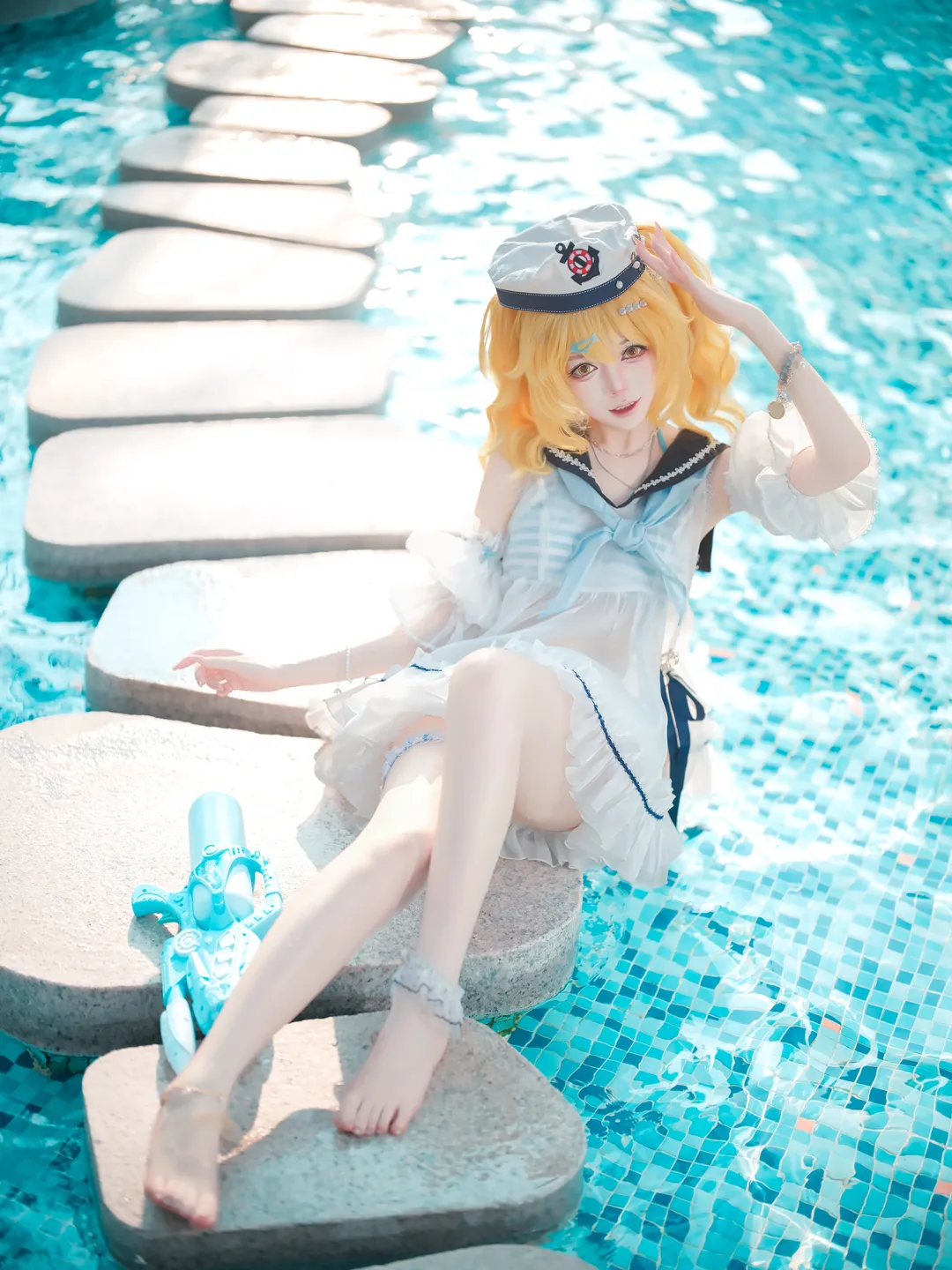 【北白河千百合cos】东方project夏日泳池水枪派对 - 第 2 张