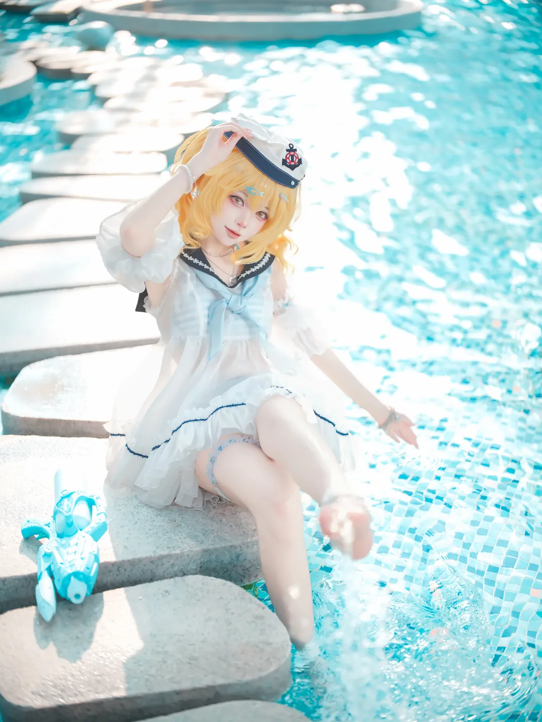 【北白河千百合cos】东方project夏日泳池水枪派对 - 第 3 张