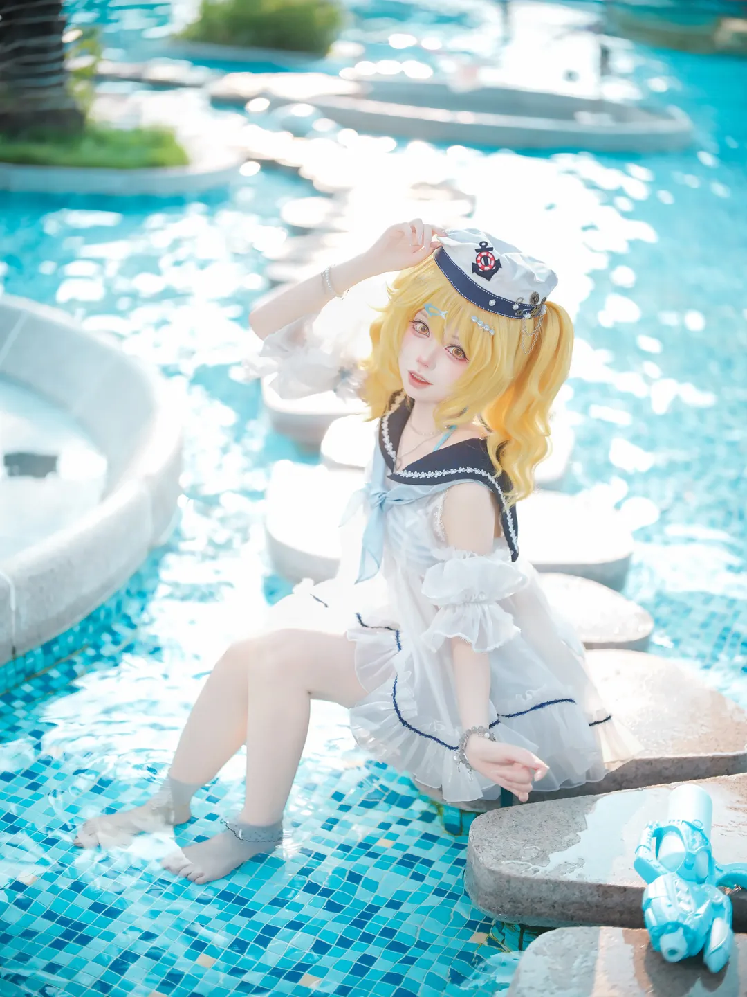 【北白河千百合cos】东方project夏日泳池水枪派对 - 第 4 张