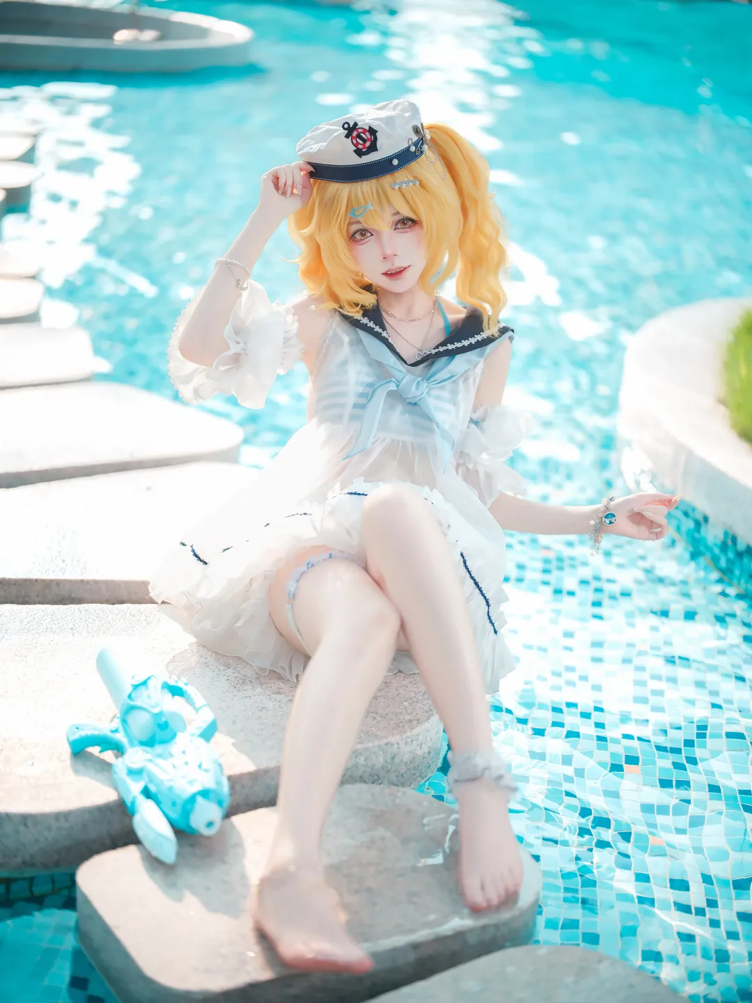 【北白河千百合cos】东方project夏日泳池水枪派对 - 第 5 张