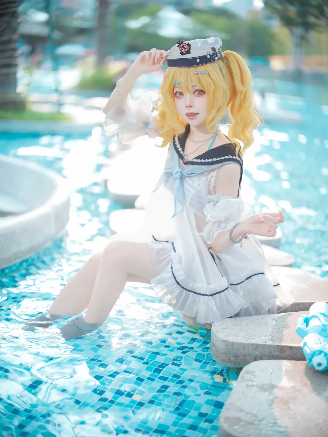 【北白河千百合cos】东方project夏日泳池水枪派对 - 第 8 张