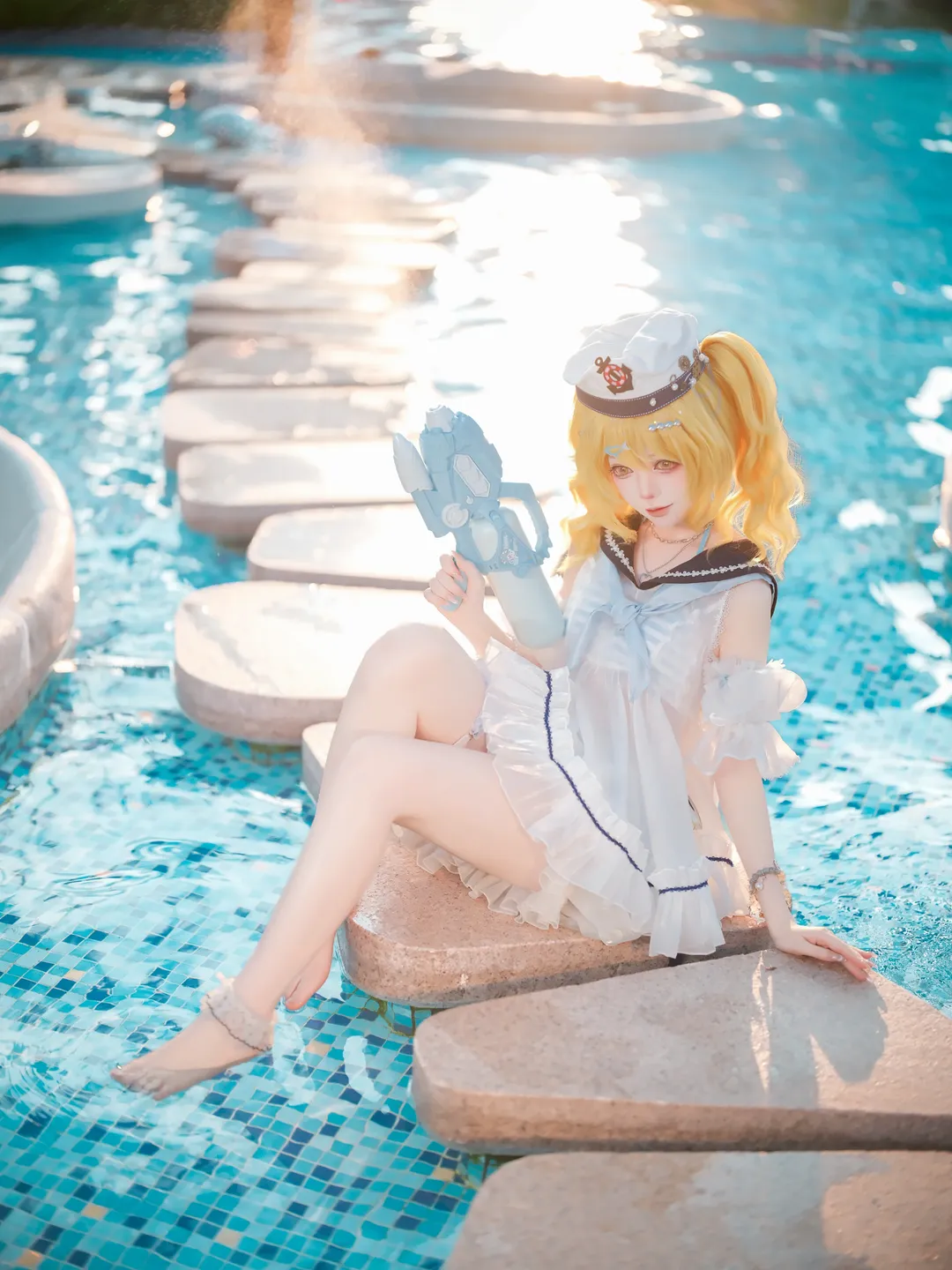 【北白河千百合cos】东方project夏日泳池水枪派对 - 第 9 张