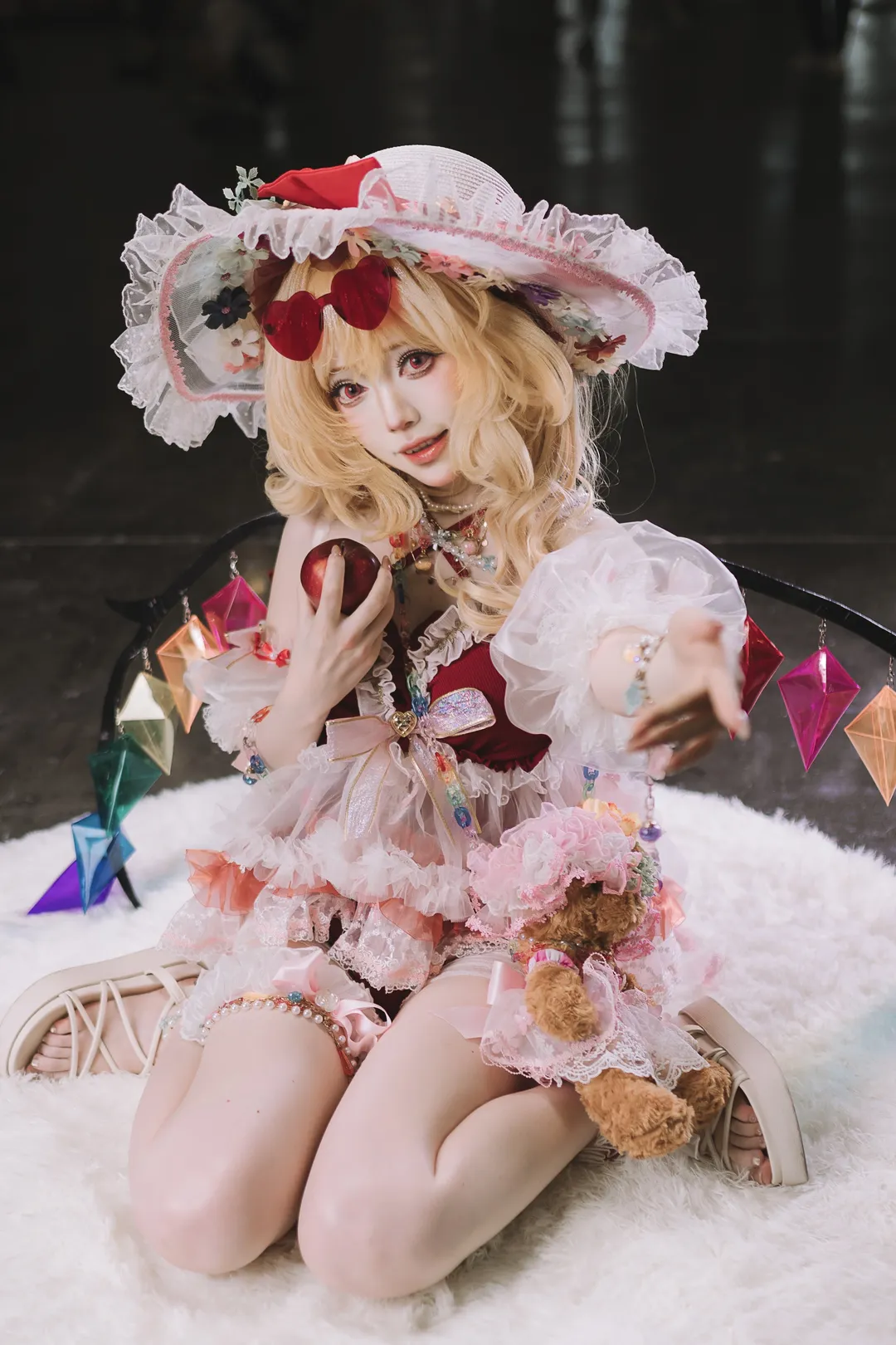 【芙兰朵露cos】东方project红雾异变中的红苹果少女 - 第 3 张