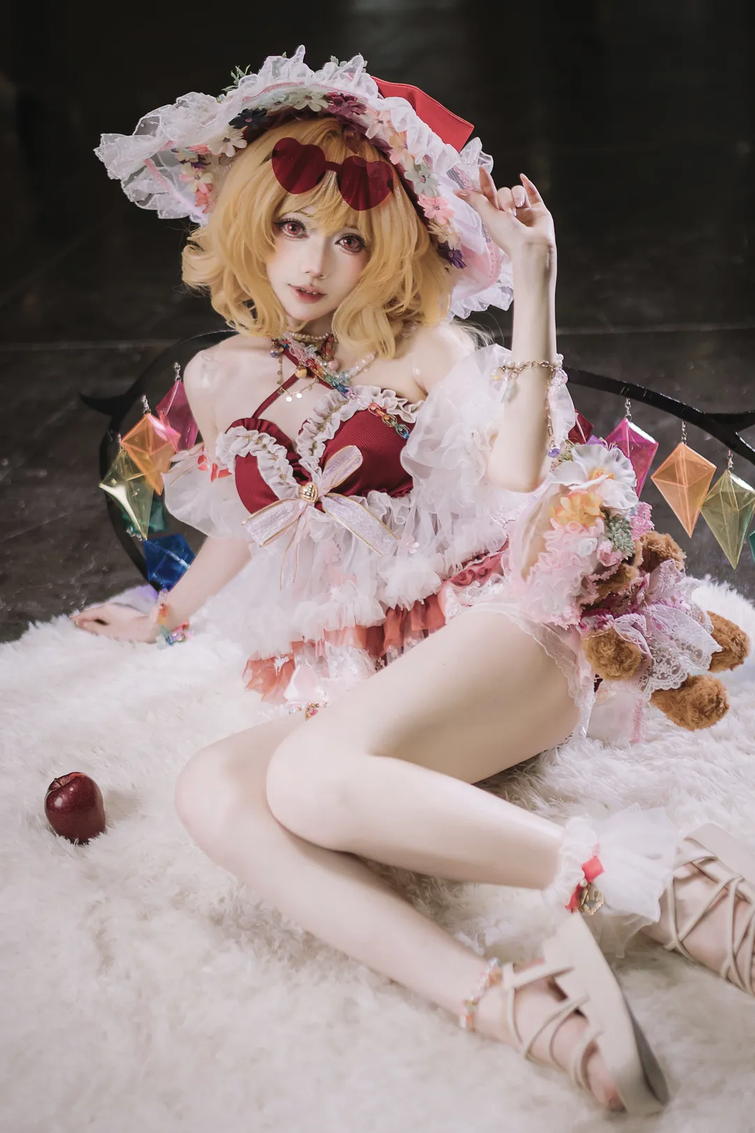 【芙兰朵露cos】东方project红雾异变中的红苹果少女 - 第 4 张