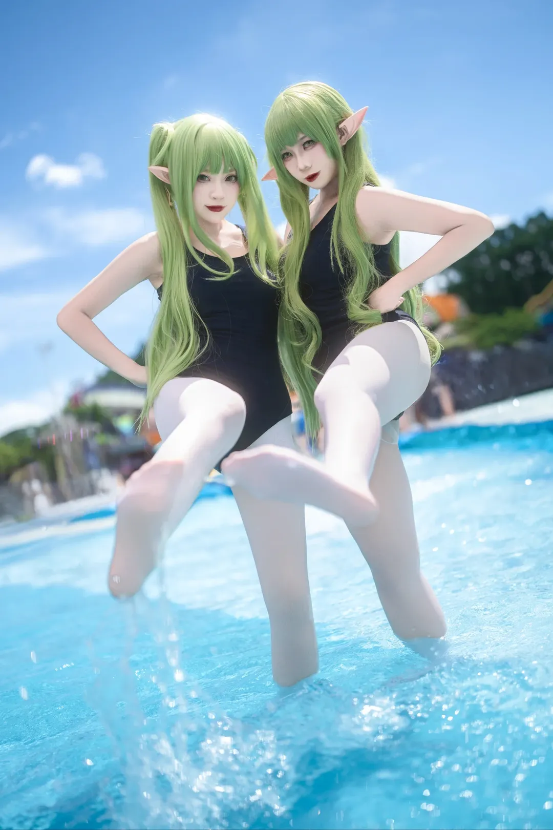 【铁道双子cos】碧蓝档案的长隆夏日时刻
