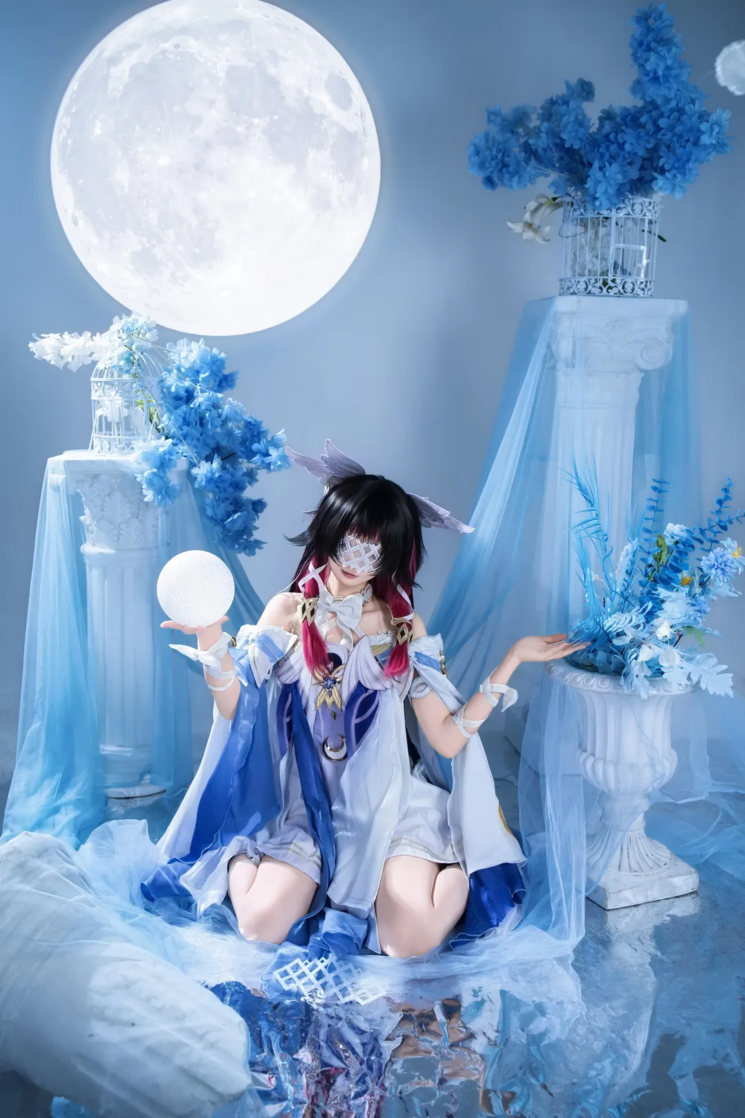 【コロンビーナ コスプレ】『原神』ファデュイ ファトゥスの月下の静謐なひととき - 1 枚目