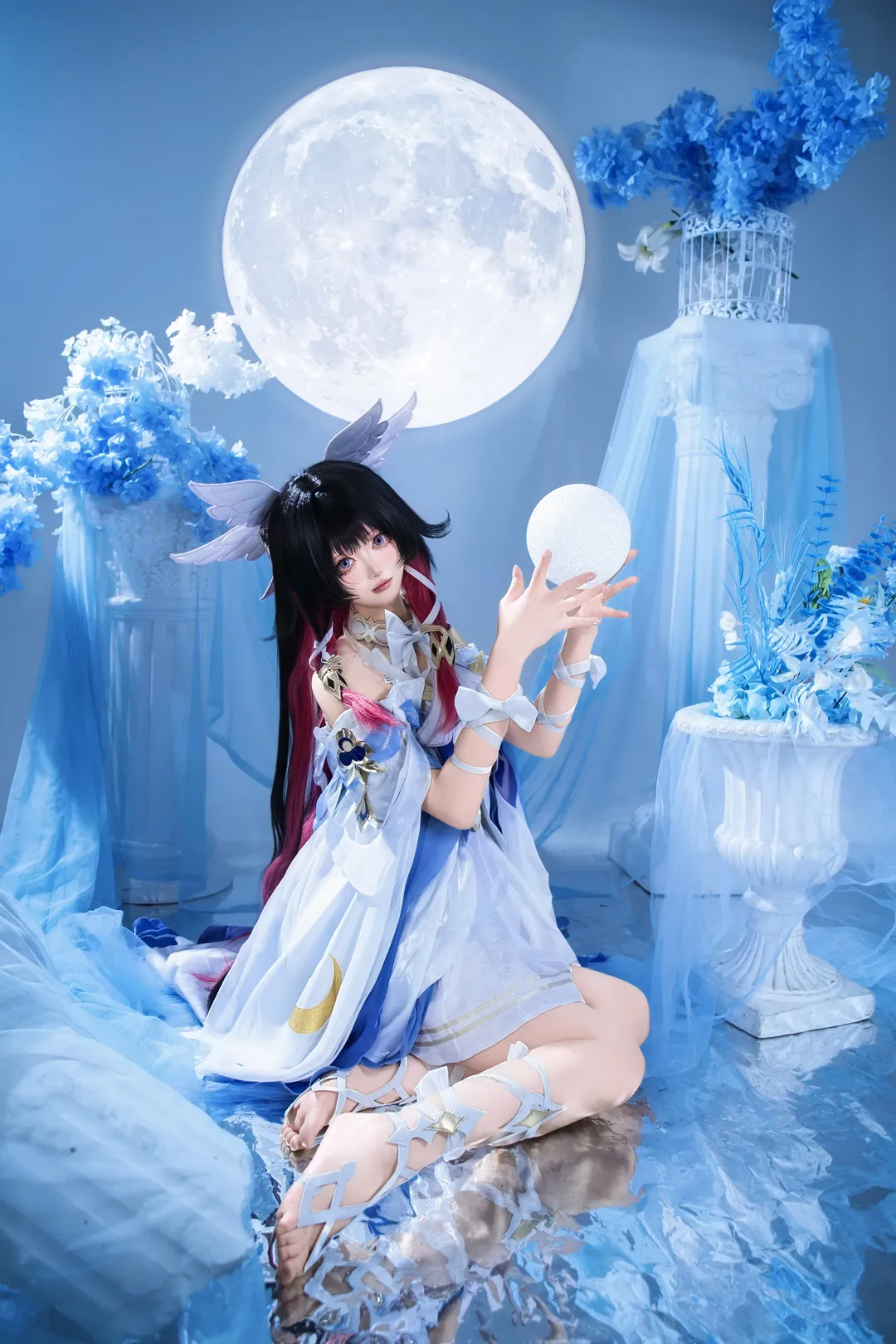 【コロンビーナ コスプレ】『原神』ファデュイ ファトゥスの月下の静謐なひととき - 7 枚目