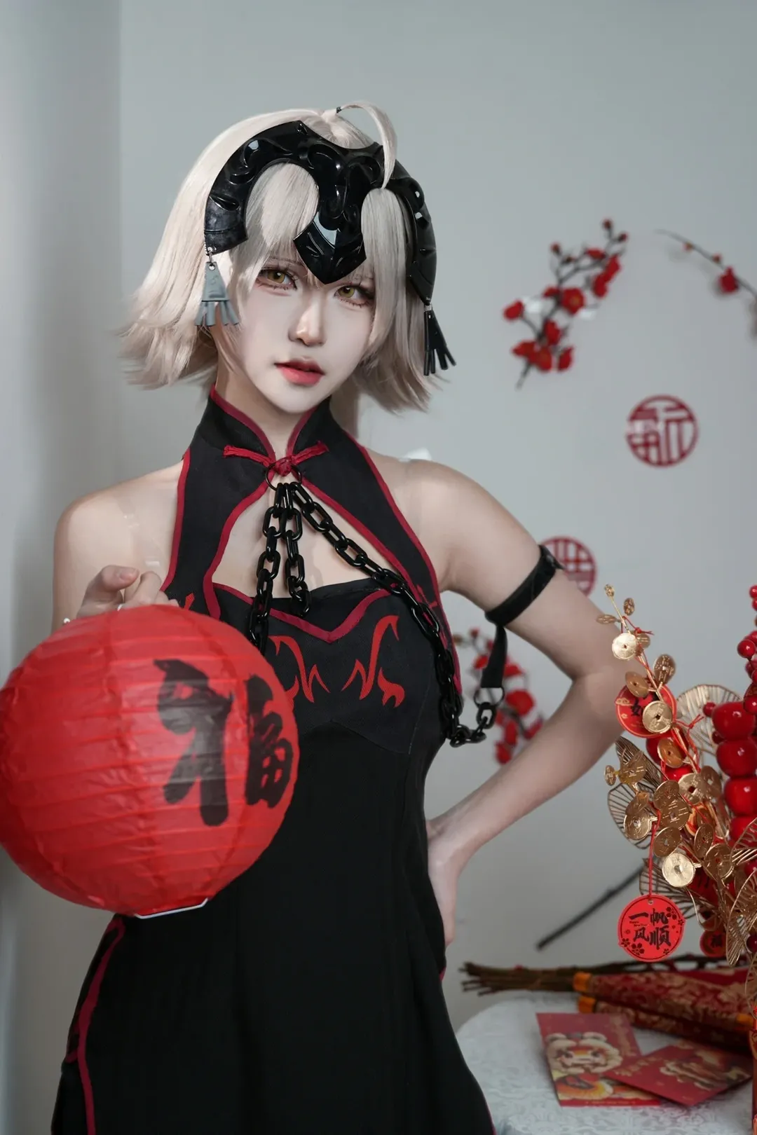 【黑貞cos】fgo的新春拜年，改良旗袍與紅包更搭 - 第 3 張