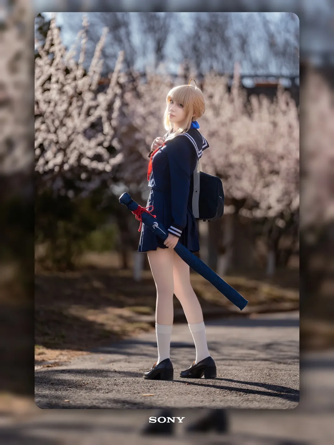【阿尔托莉雅cos】FGO春日阳光下的水手服拍摄分享 - 第 1 张
