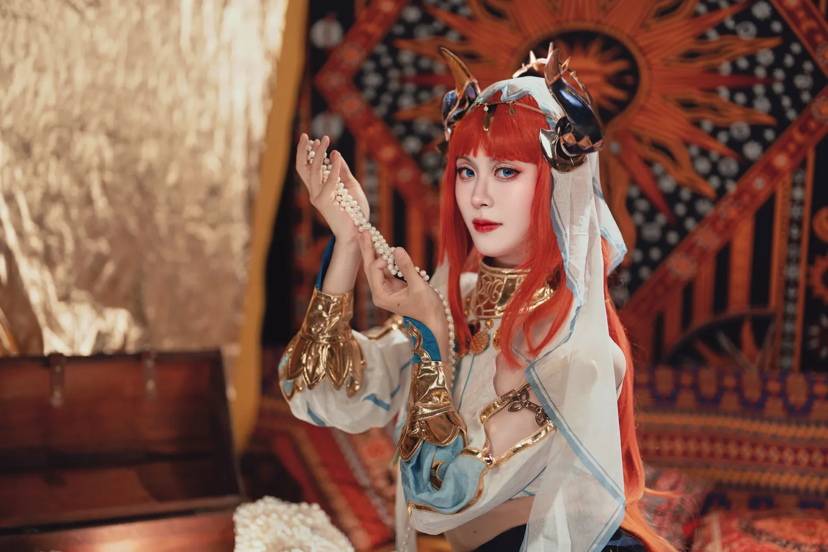 【妮露cos】原神异域少女，躺姿构图与光影层次尝试 - 第 8 张