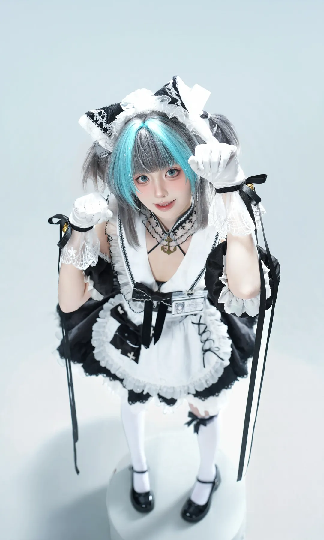 【柴郡cos】碧藍航線的青衣少女，女僕裝棚拍細節分享 - 第 2 張
