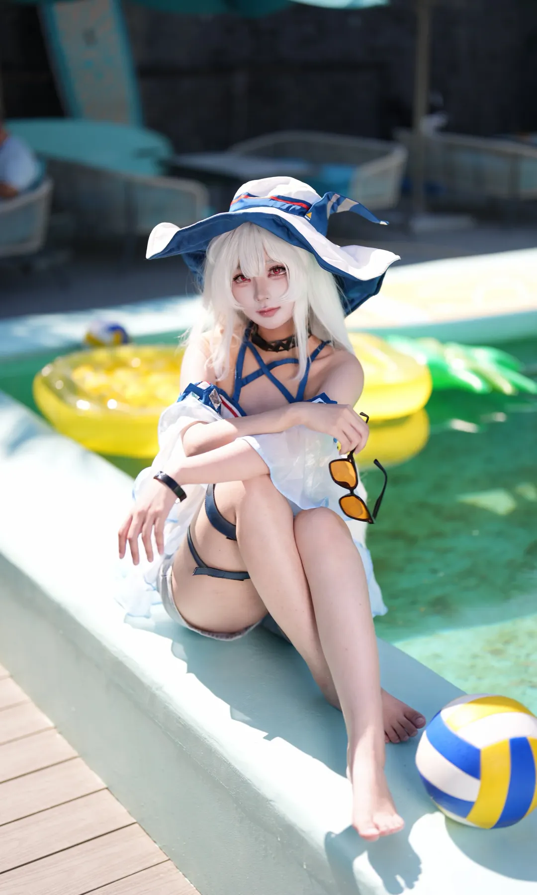 【スカジ コスプレ】波に乗って、アークナイツの爽やかな夏のひととき - 3 枚目