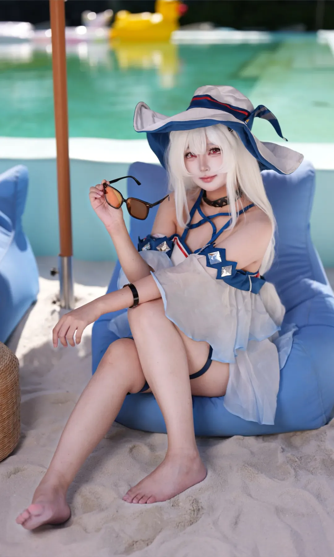 【スカジ コスプレ】波に乗って、アークナイツの爽やかな夏のひととき - 4 枚目